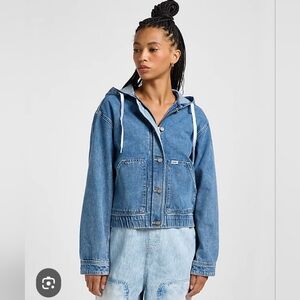 Lee Classic Blue Hooded Denim Jacket